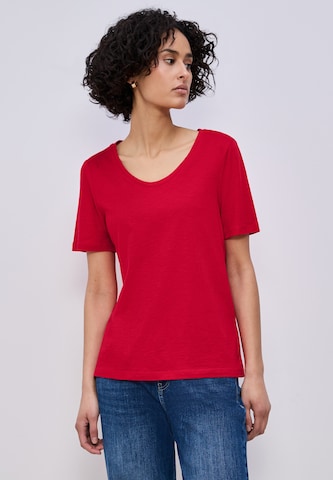 STREET ONE T-Shirt 'Gerda' in Rot: Vorderseite