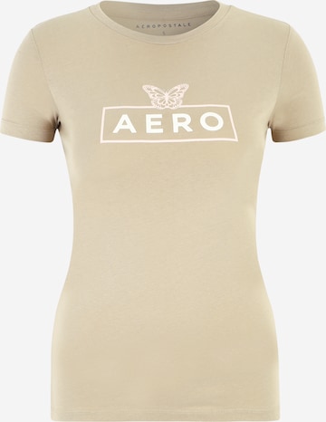 AÉROPOSTALE T-Shirt  'JUN' in Beige: predná strana