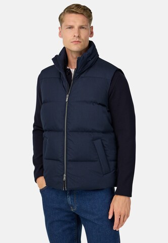 Boggi Milano Bodywarmer in Blauw: voorkant
