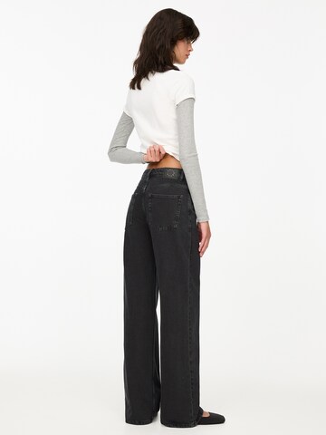 Wide leg Jeans di Pull&Bear in nero