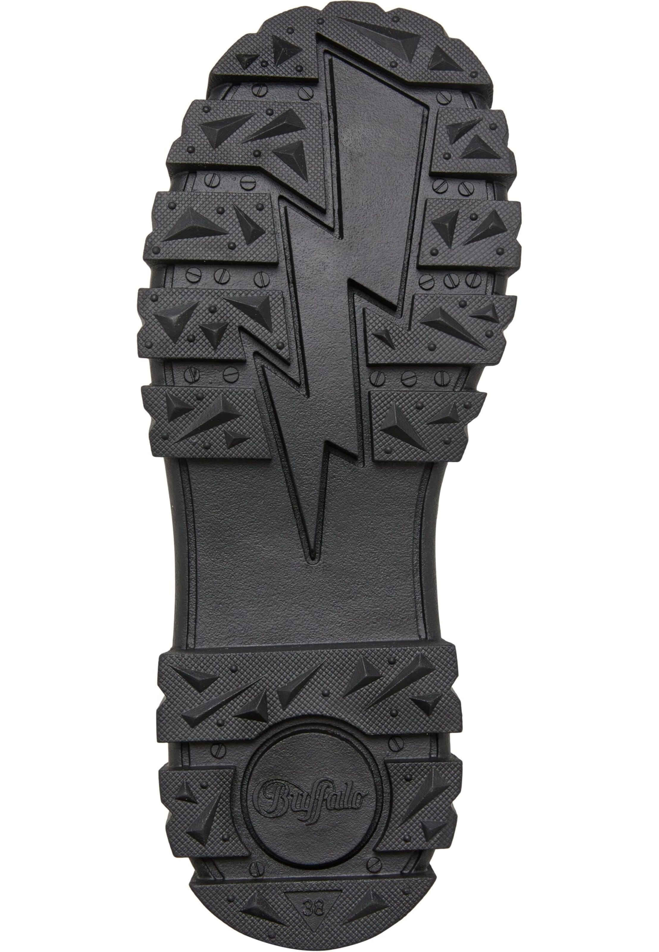 BUFFALO - Botines con cordones 'Aspha' en negro