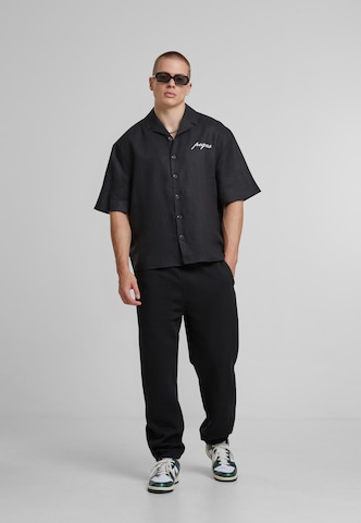 Pequs Comfort fit Button Up Shirt in Black