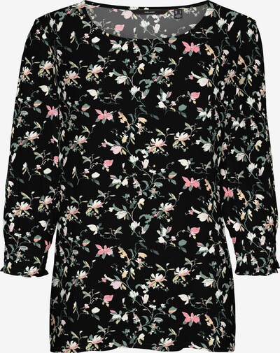 Vero Moda Petite Shirt 'Simply Easy' in beige / hellgelb / hellgrün / rosa / schwarz, Produktansicht