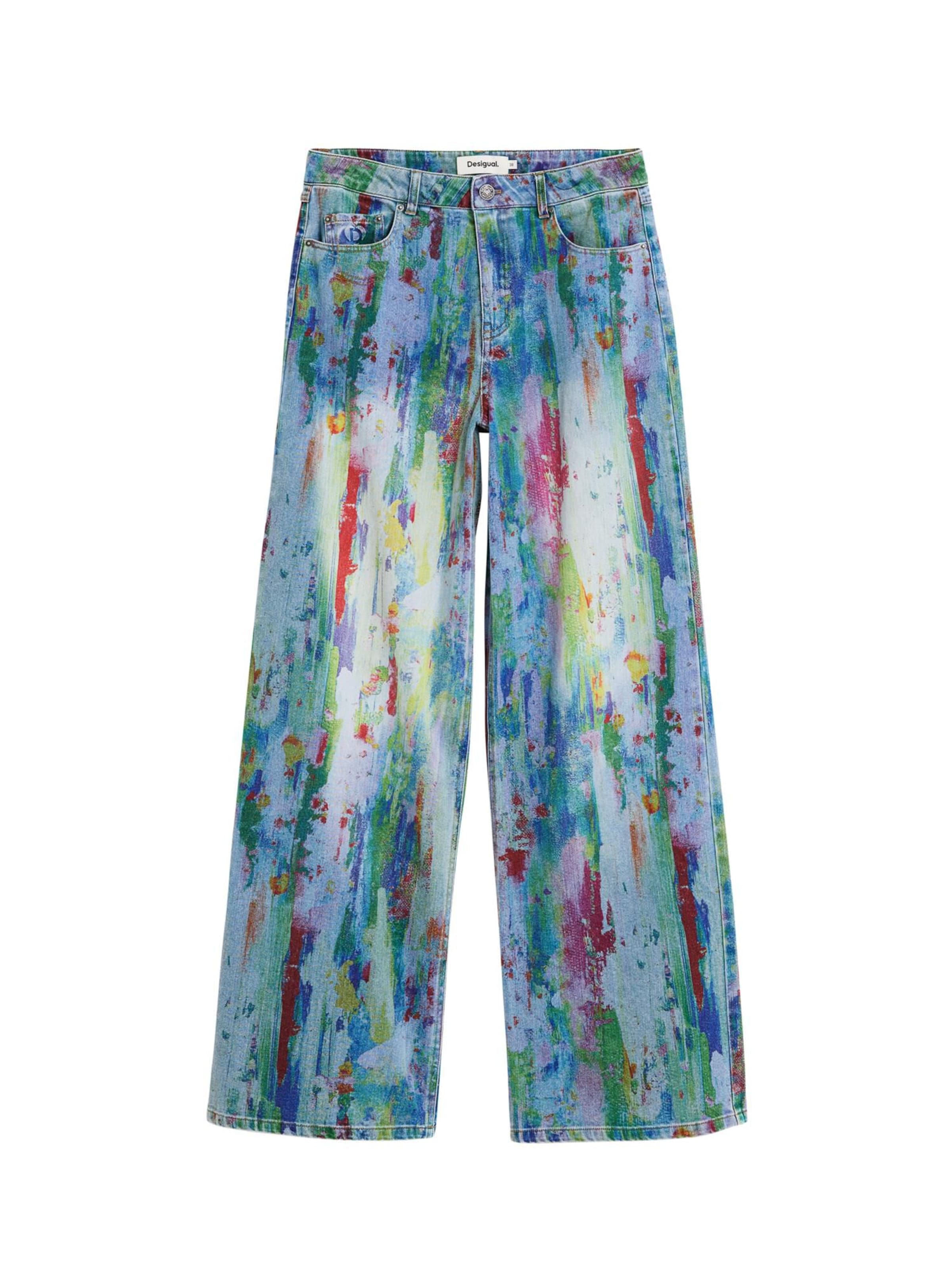 zils Desigual Platas staras Džinsi: no priekšpuses