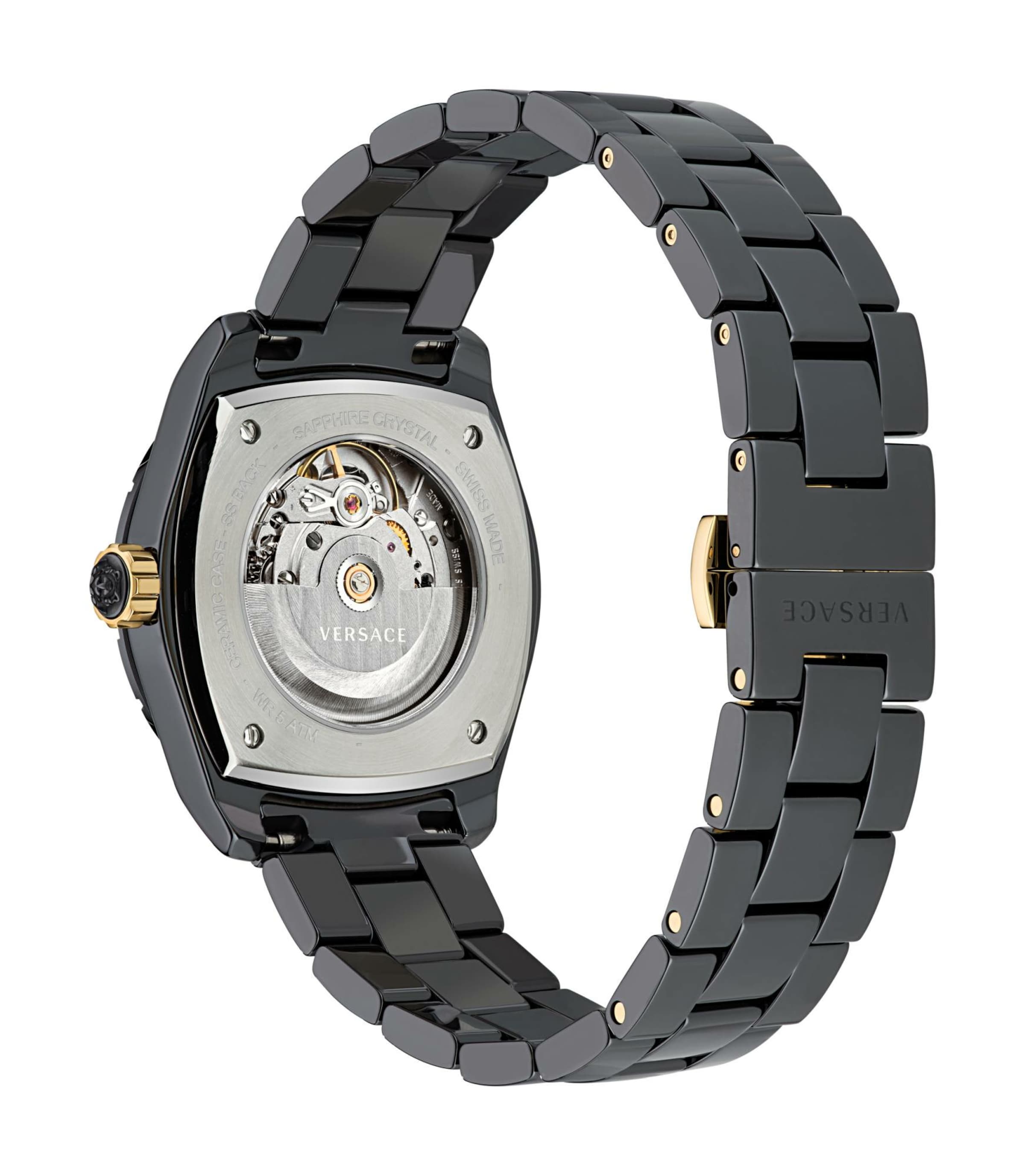 VERSACE Uhr 'DV ONE AUTOMATIC' in Schwarz