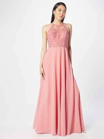 Laona Evening Dress in Pink: front