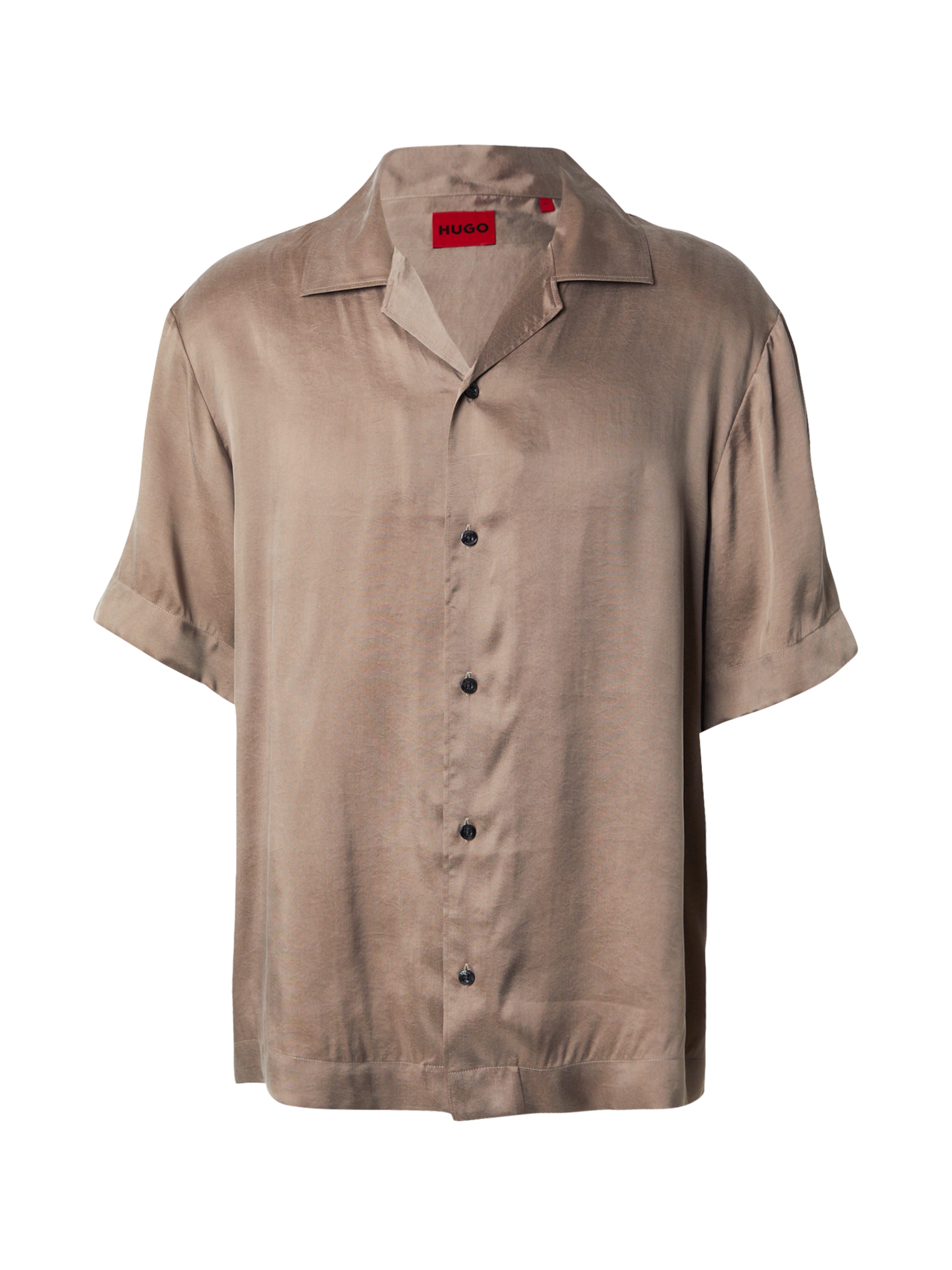 HUGO Comfort fit Srajca 'Espino' | rjava barva: sprednja stran