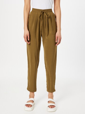 Regular Pantalon Wallis en vert : devant