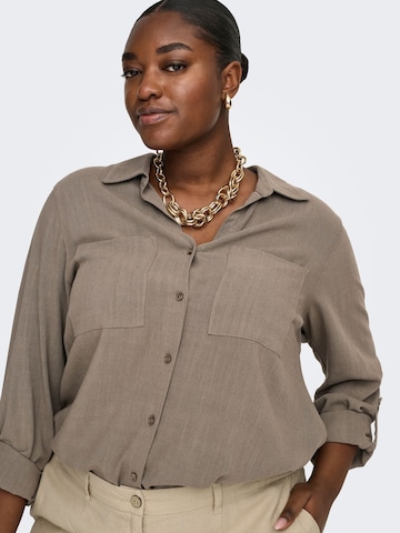 ONLY Carmakoma Blouse 'CARSiesta' in Bruin