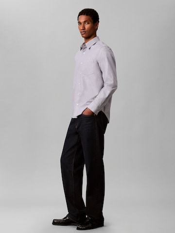 Calvin Klein Regular fit Button Up Shirt in Blue