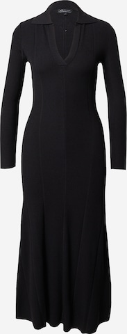 ARMANI EXCHANGE Pletena obleka | črna barva: sprednja stran