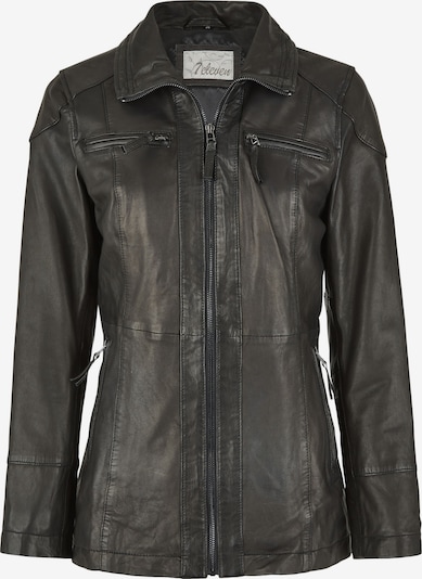 7ELEVEN Lederjacke in grau, Produktansicht