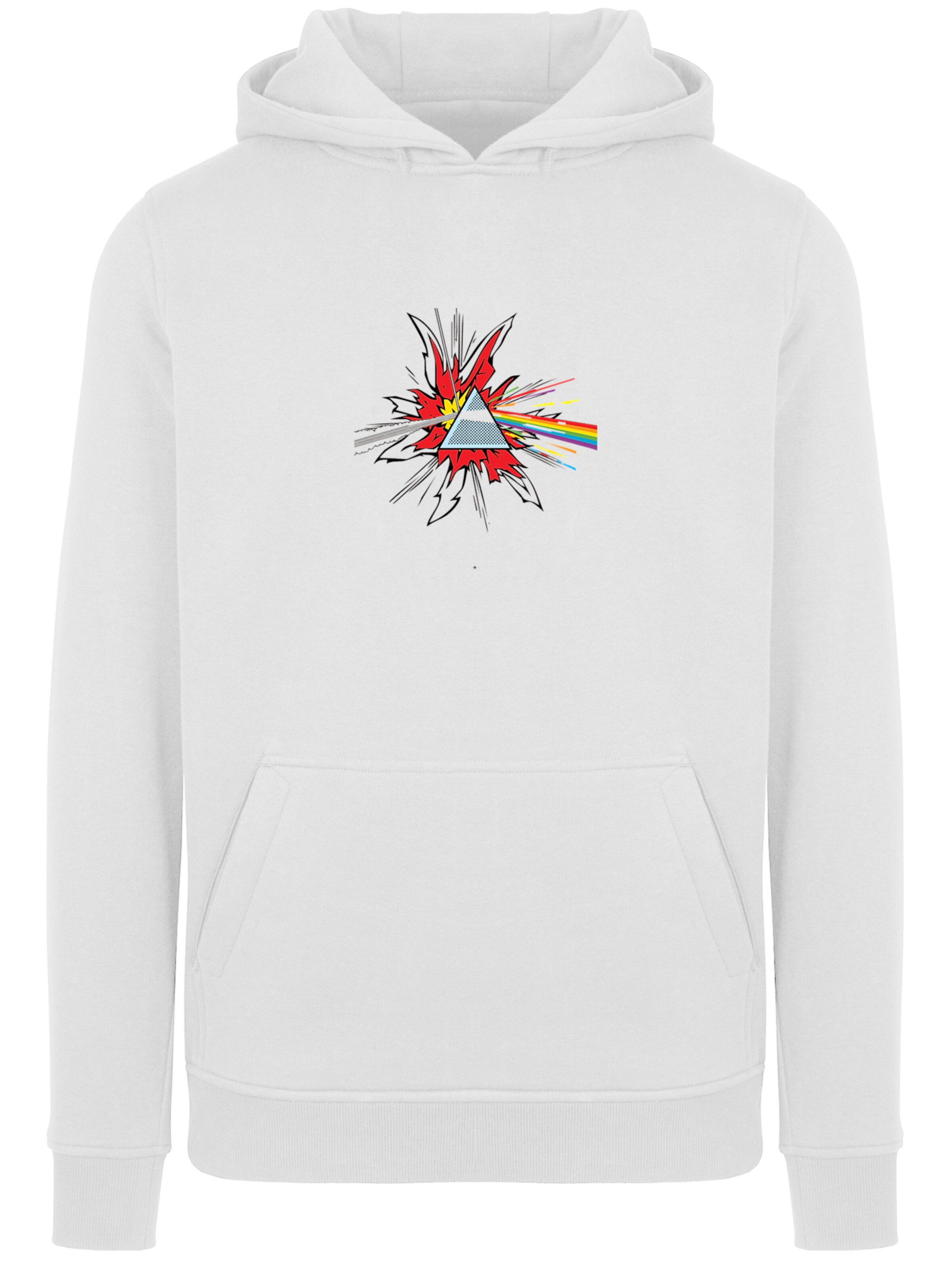F4NT4STIC Sweatshirt 'Pink Floyd' in White: front