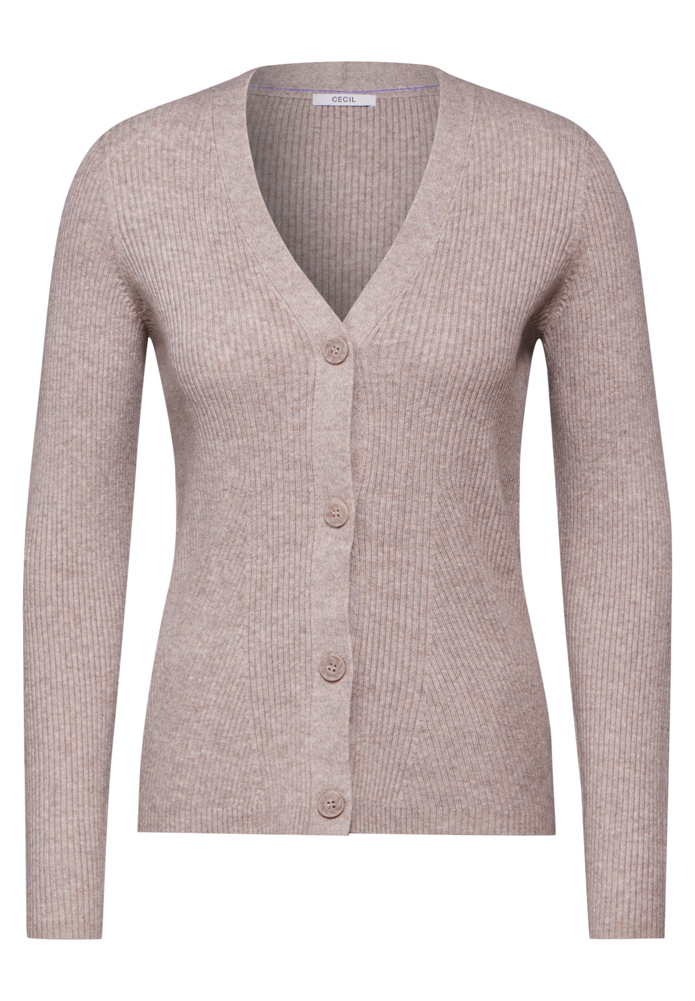 CECIL Strickjacke in Beige: Vorderseite