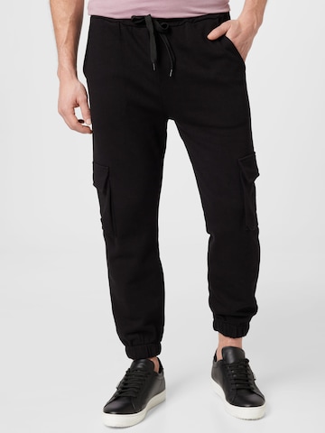 Hailys MenCargo hlače 'Ricco' - crna boja: prednji dio