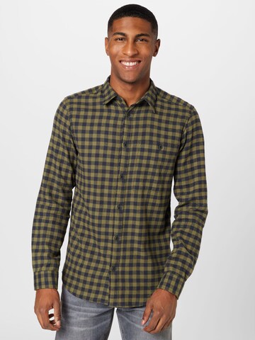 Only & Sons Regular fit Button Up Shirt 'Sean' in Green: front