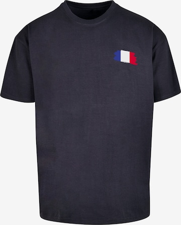 F4NT4STIC Shirt 'France Frankreich Flagge Fahne' in Blue: front