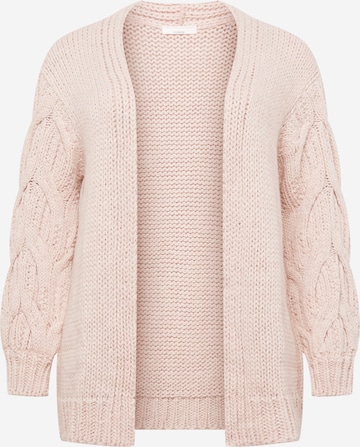 Guido Maria Kretschmer Curvy Collection Knit Cardigan 'Megan' in Pink: front