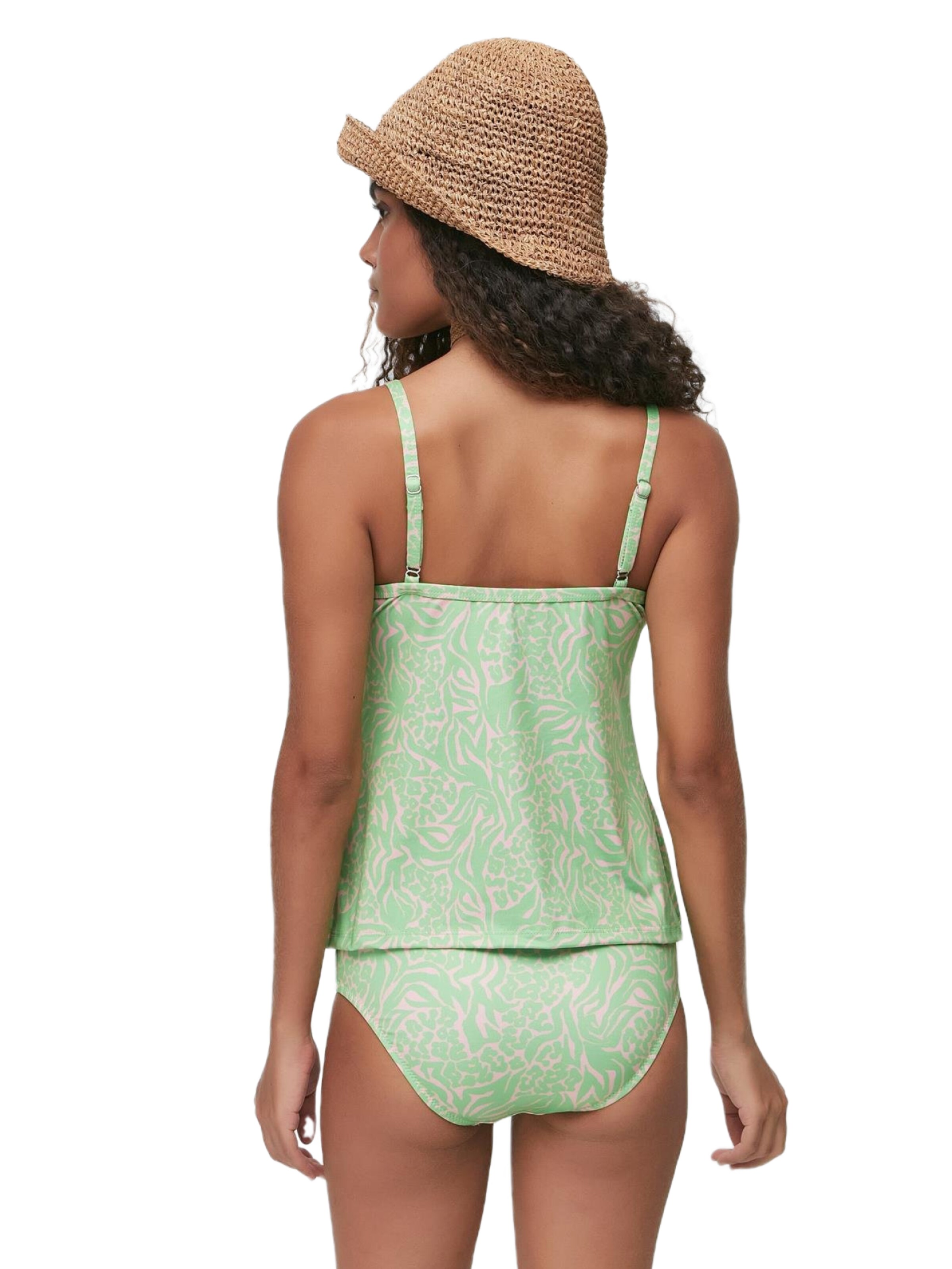 C&City Bustier Tankini in Groen
