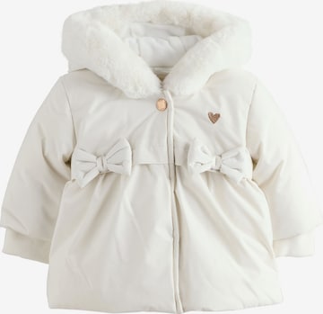 Next Pitkä takki värissä valkoinen: etupuoli