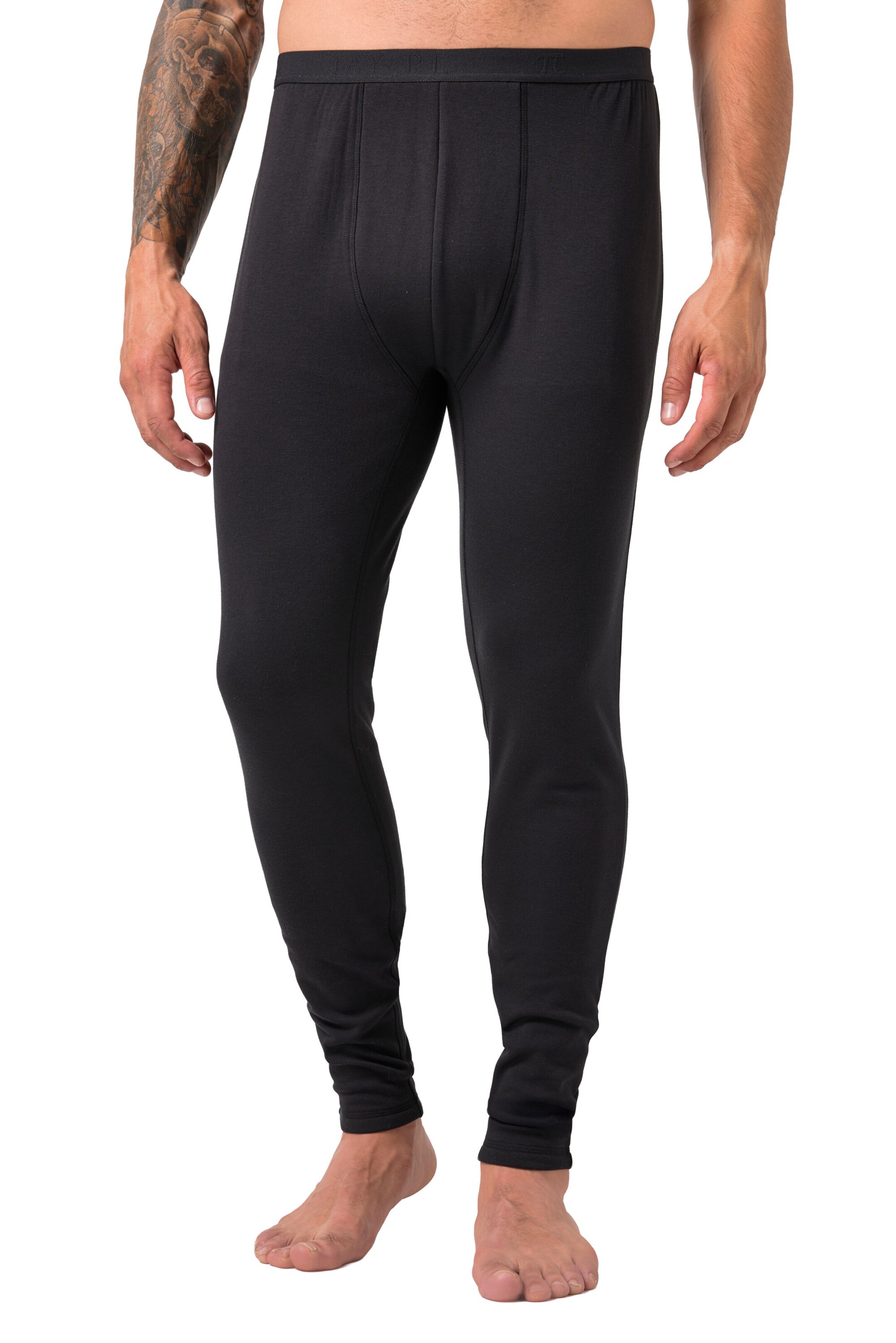 JAY-PI Lange onderbroek in Zwart: voorkant