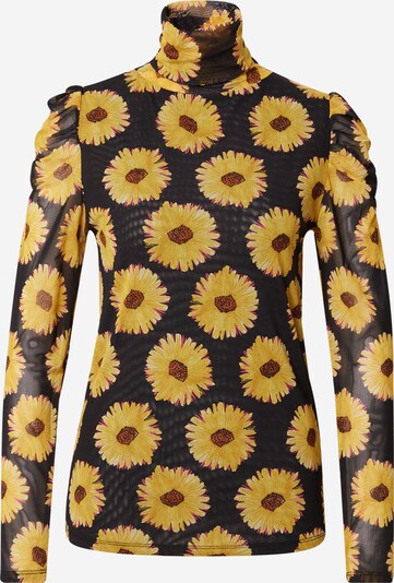 Fabienne Chapot Shirt 'Jane' in Dark brown / Mustard / Dark orange / Pitaya / Black, Item view