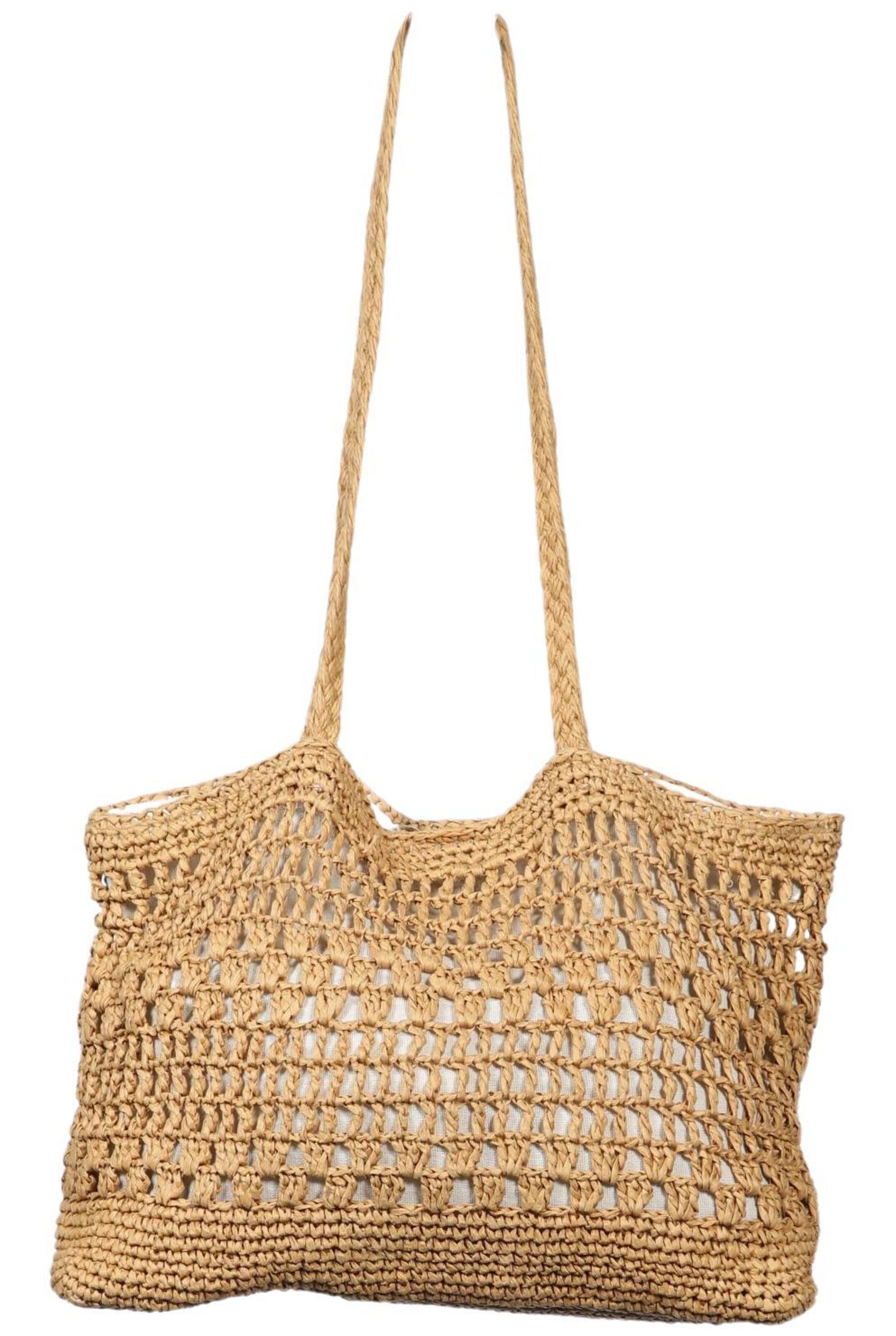 Pull&Bear Handtasche gross One Size in Beige: Vorderseite