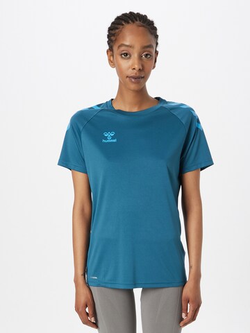 Hummel Functioneel shirt in Blauw: voorkant