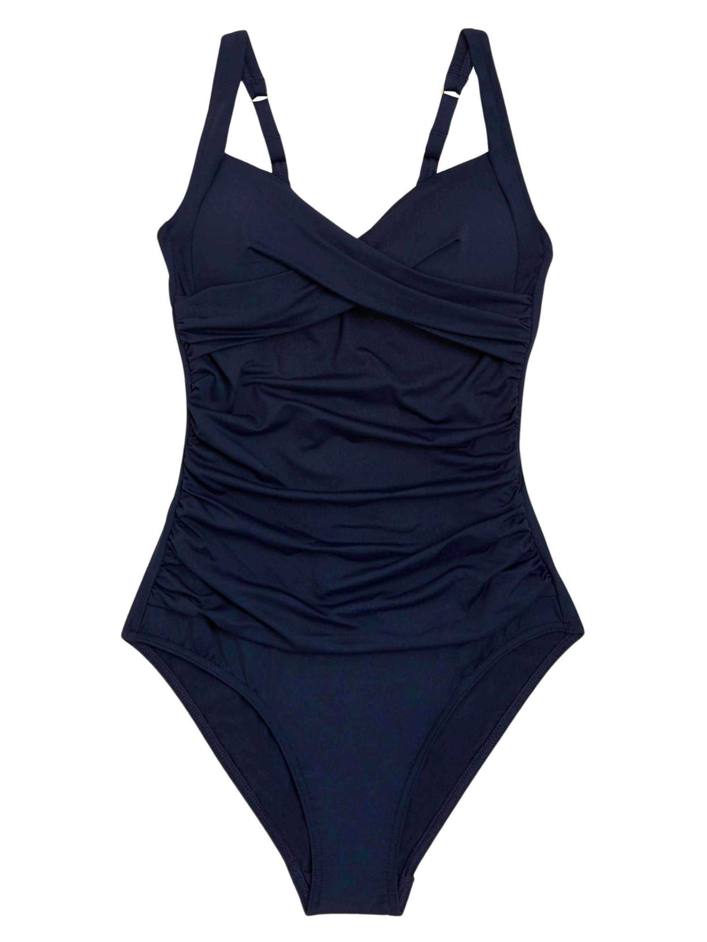 Marks & Spencer Push-up Swimsuit in Blue: front