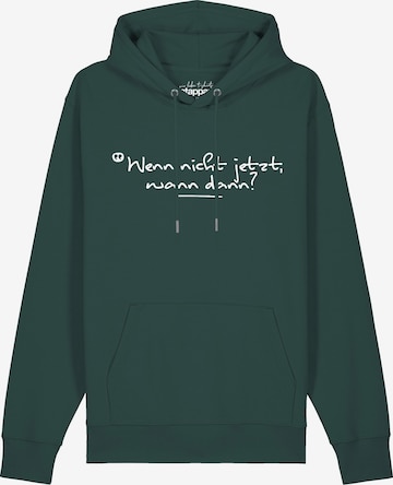 Sweat-shirt Watapparel en vert : devant