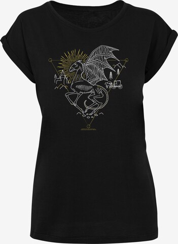 F4NT4STIC Shirt 'Harry Potter Thestral' in Black: front