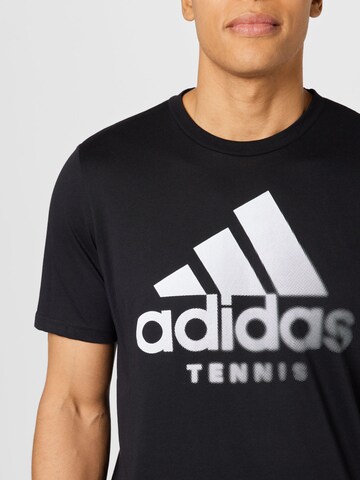 ADIDAS PERFORMANCE - Camisa funcionais 'Aeroready Graphic' em preto