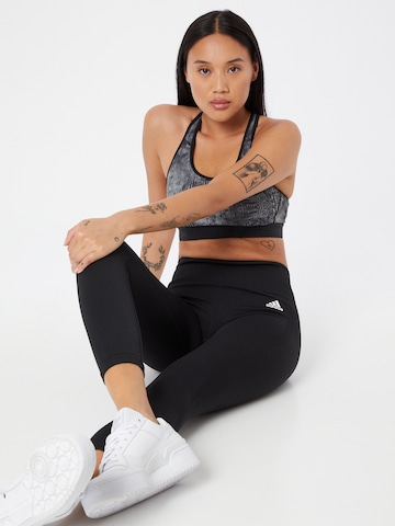 juoda ADIDAS SPORTSWEAR Siauras Sportinės kelnės