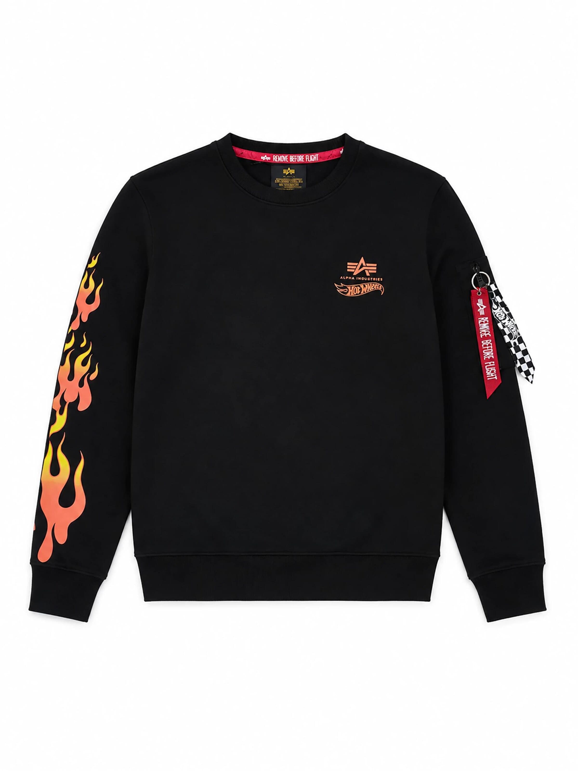 ALPHA INDUSTRIES Sweatshirt 'Flame' in XS in Mixed colors, Item view