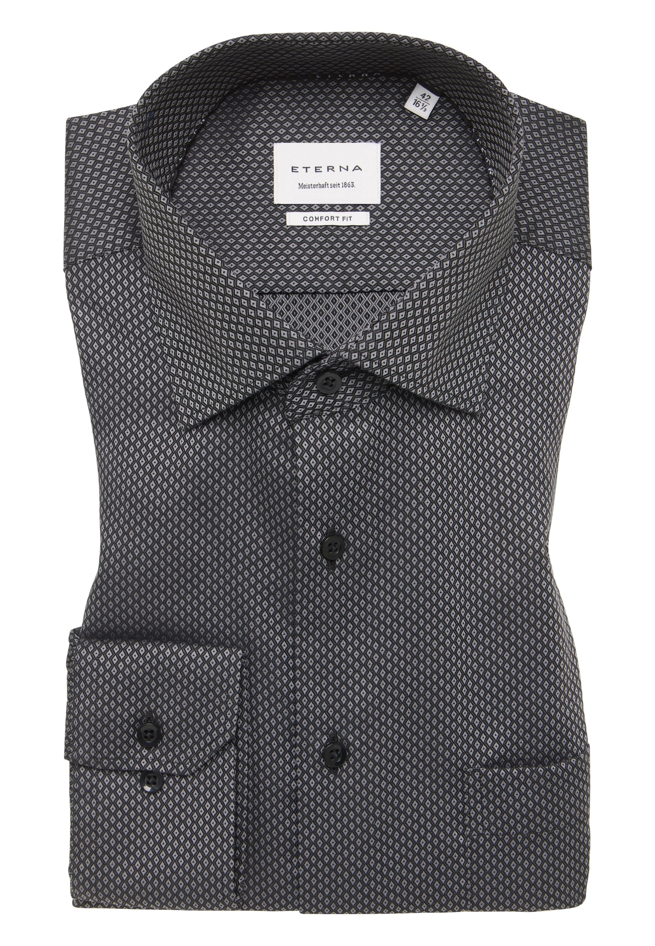 ETERNA Comfort fit Business shirt in Grey