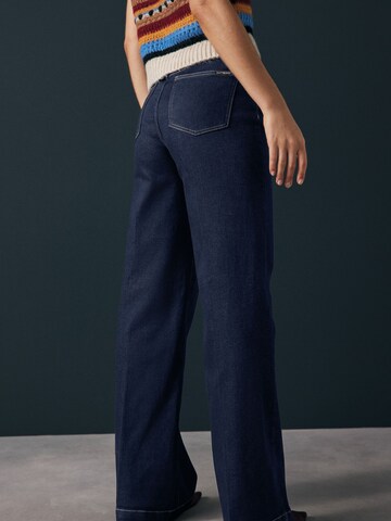 Next Wide Leg Jeans in Blau
