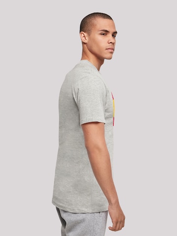 T-Shirt 'Spanien Flagge Spain' F4NT4STIC en gris