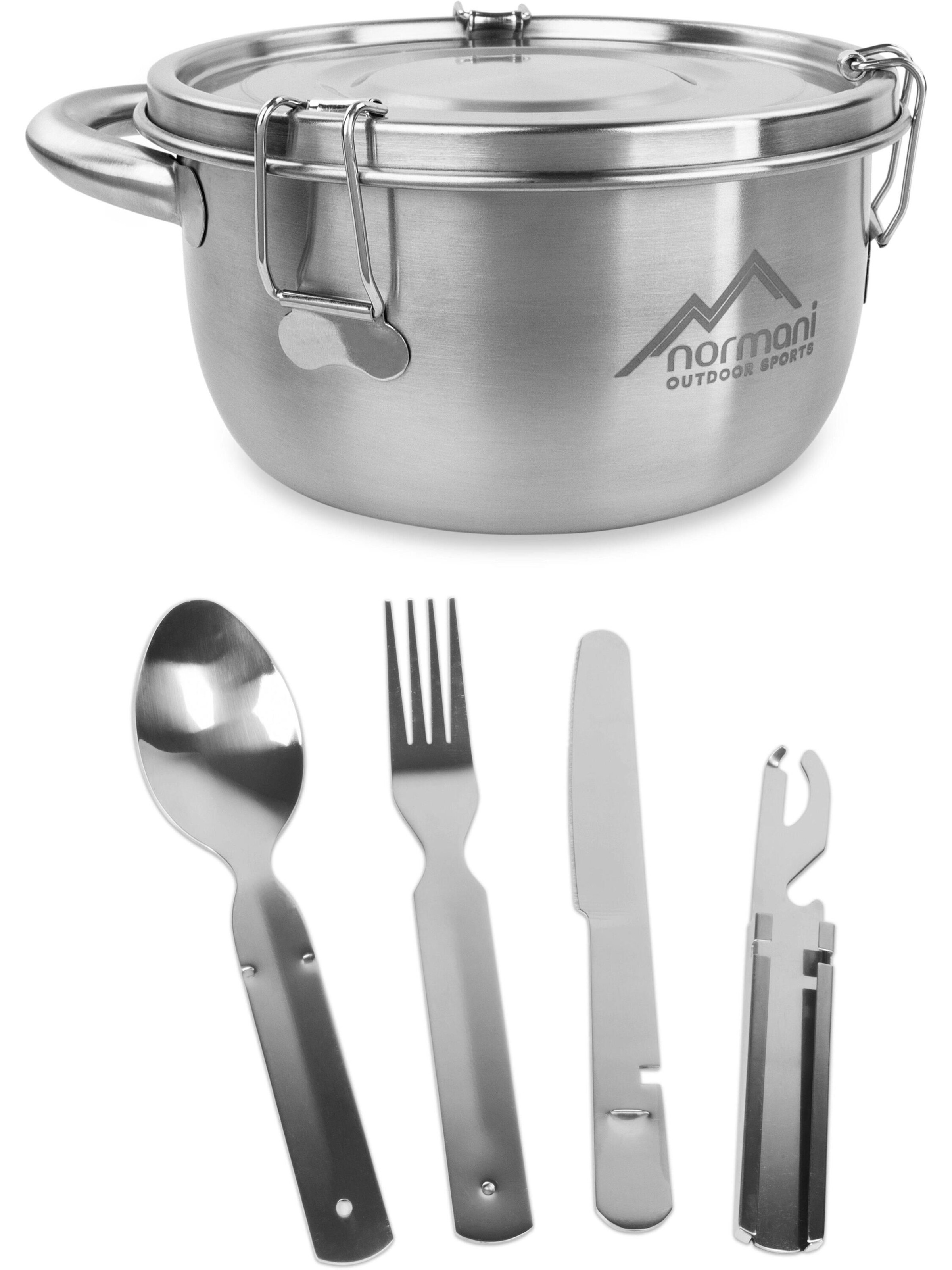 Service de vaisselle normani en argent : devant