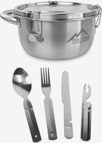 normani Tableware Set in Silver: front