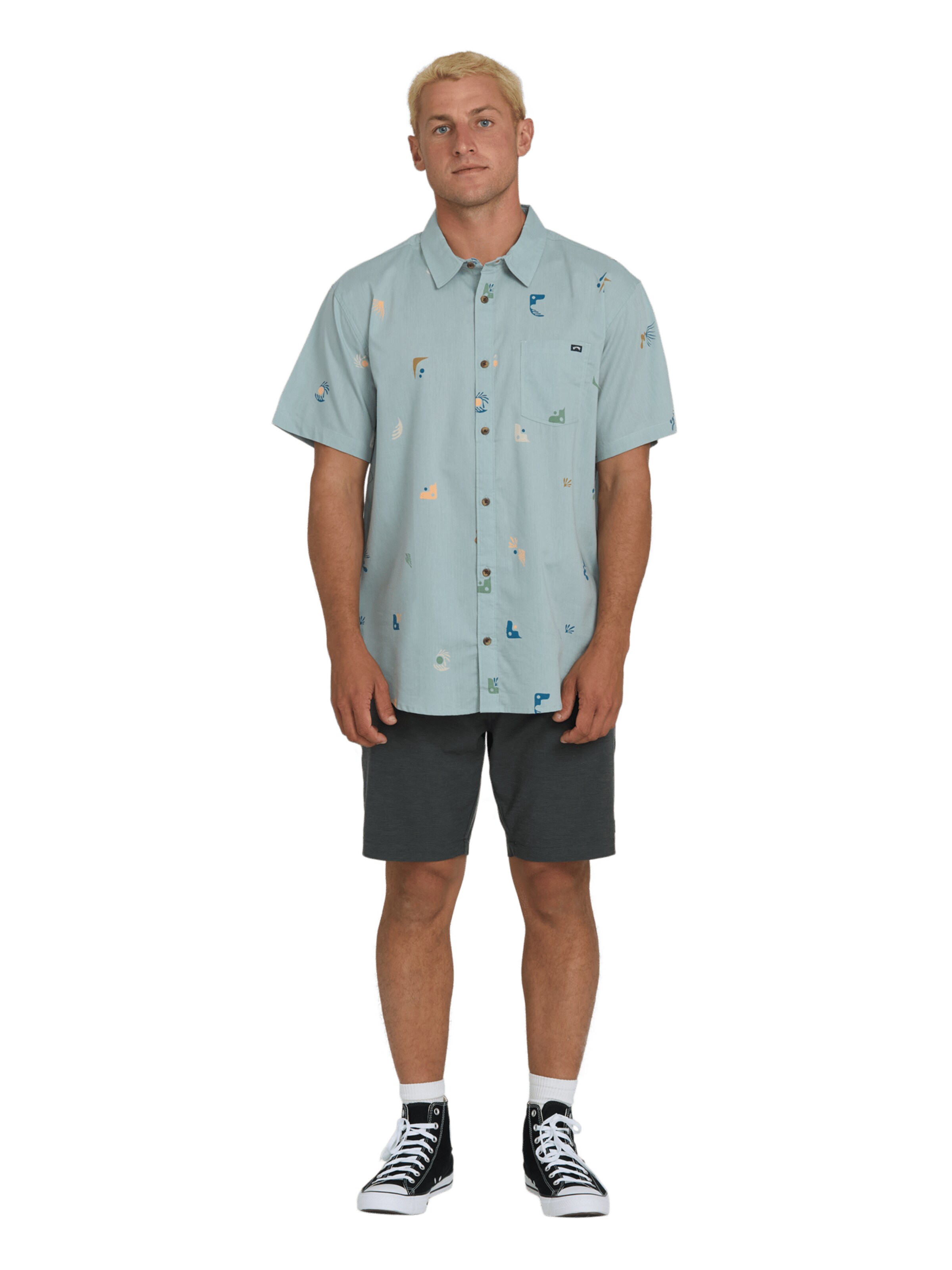 BILLABONG Regular Fit Hemd 'Sundays Mini' in Blau