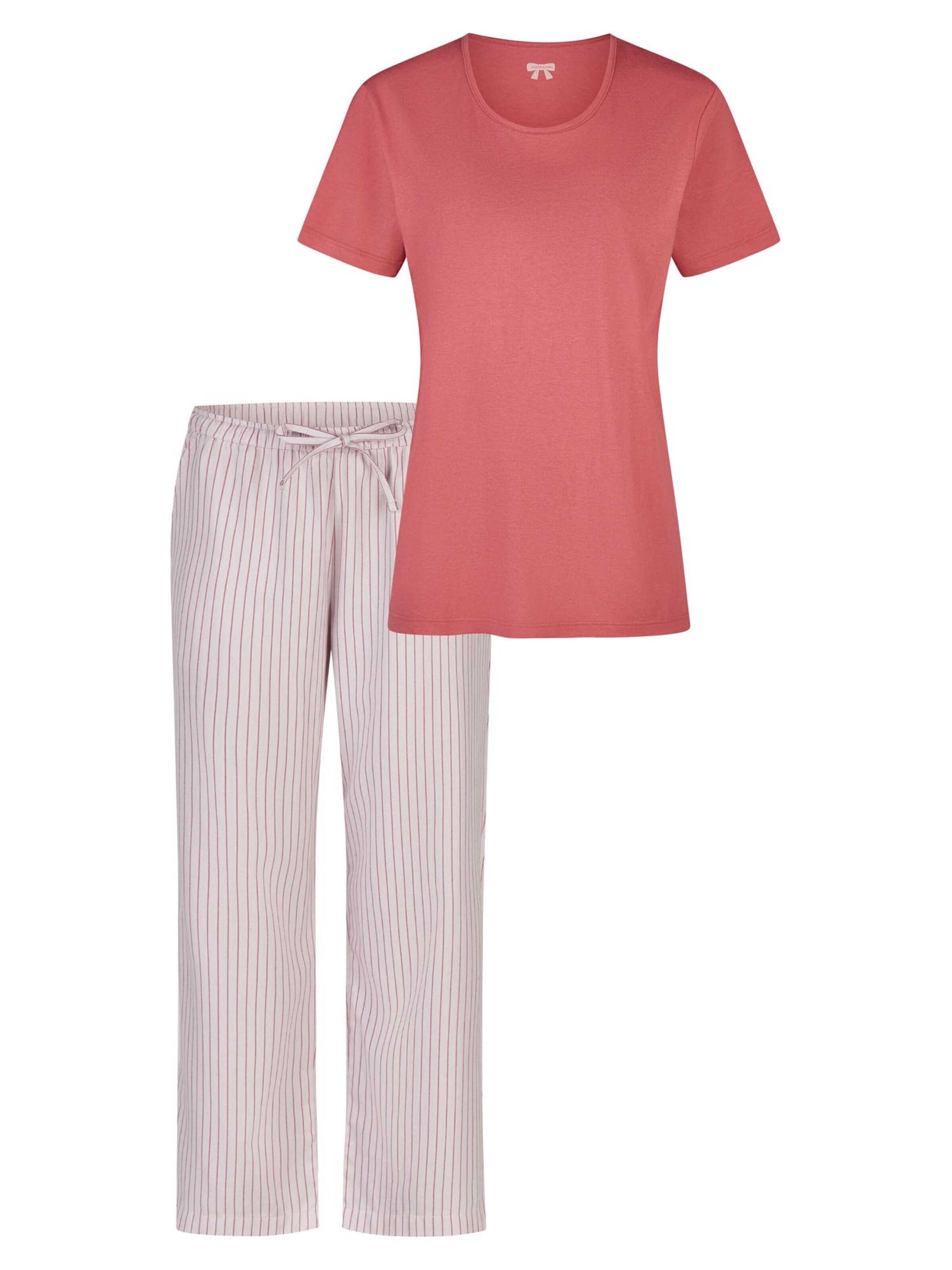 Ammann Pajama 'Mix & Match' in Pink: front