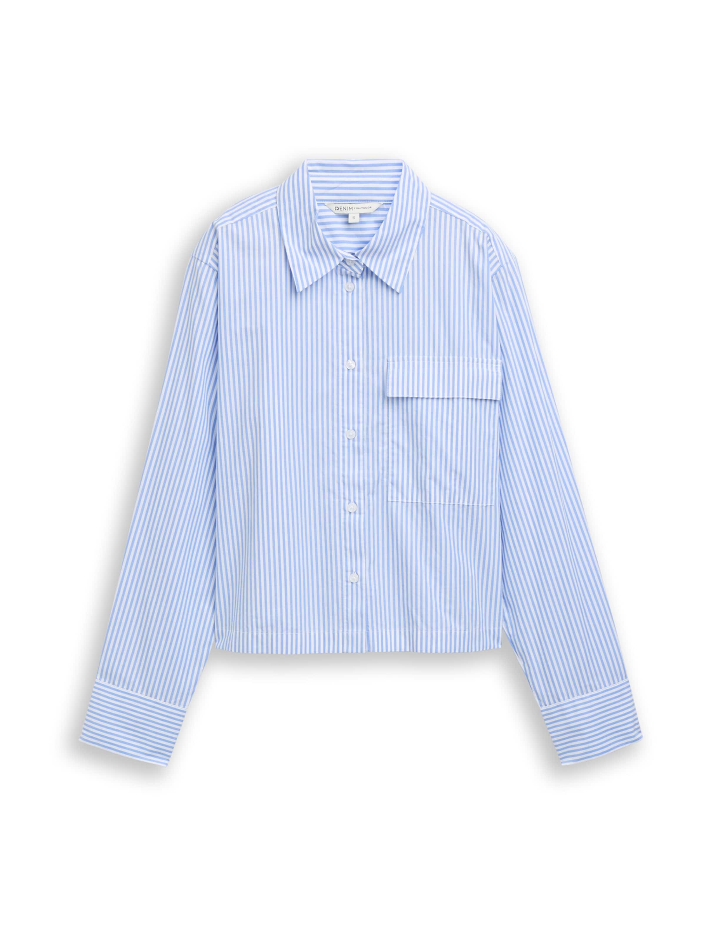 TOM TAILOR DENIM Bluse in Blau: Vorderseite