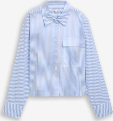 TOM TAILOR DENIM Bluse in Blau: Vorderseite