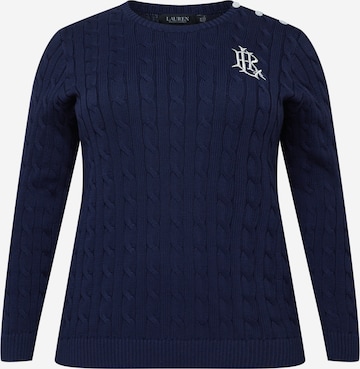 Lauren Ralph Lauren Plus Sweater 'MONTIVA' in Blue: front