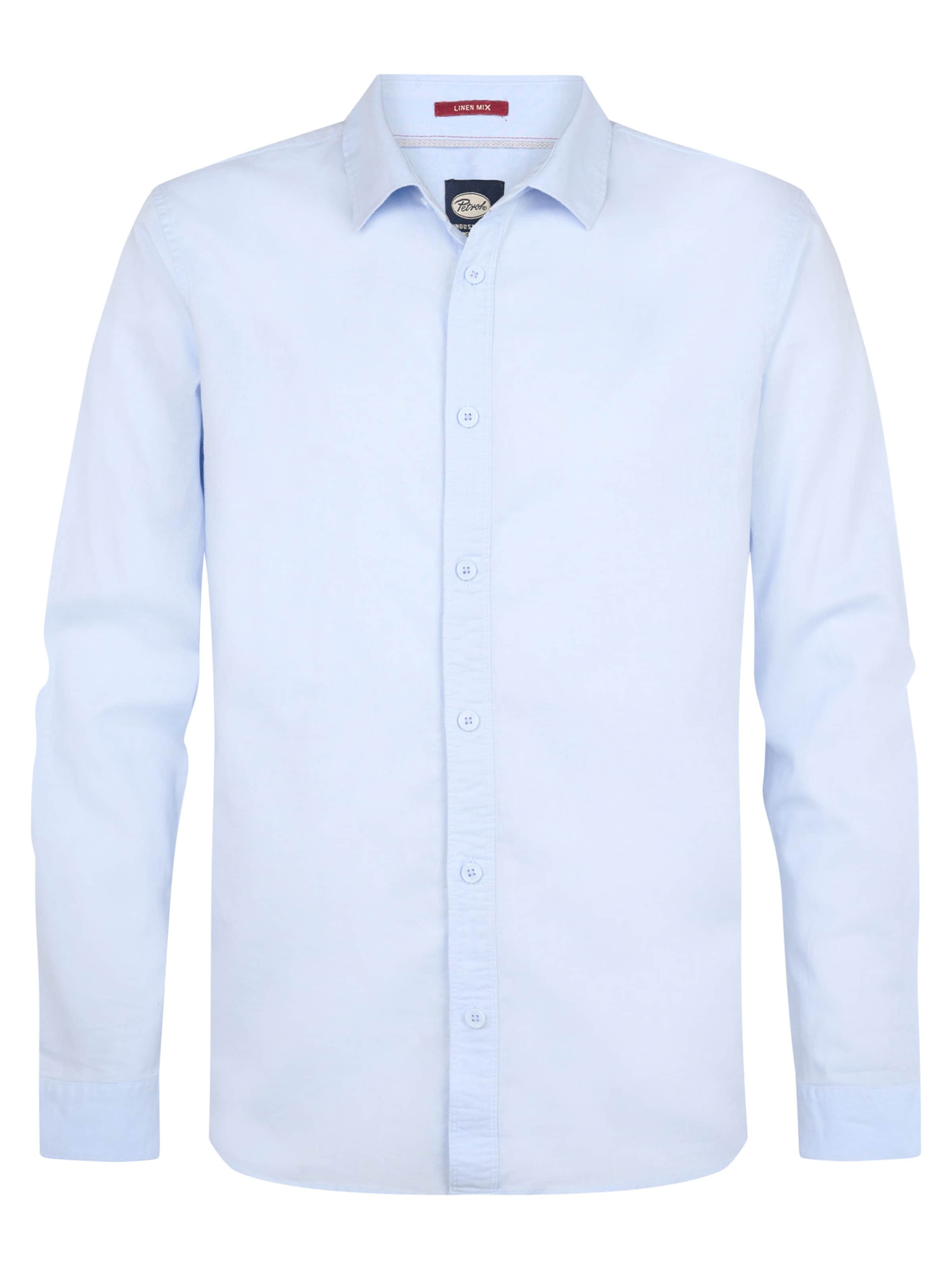 Petrol Industries Regular fit Button Up Shirt 'Canyonero' in Blue: front
