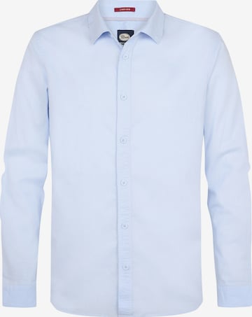 Petrol Industries Regular Fit Hemd 'Canyonero' in Blau: Vorderseite