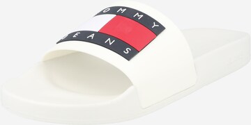Tommy Jeans Beach & Pool Shoes in White: front
