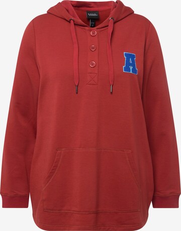 Sweat-shirt Ulla Popken en rouge : devant