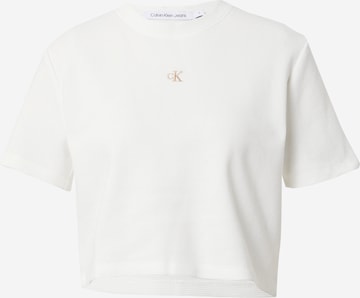 Calvin Klein Jeans - Camiseta en blanco: frente