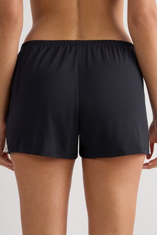 INTIMISSIMI Pajama Pants 'Pretty Flowers' in Black